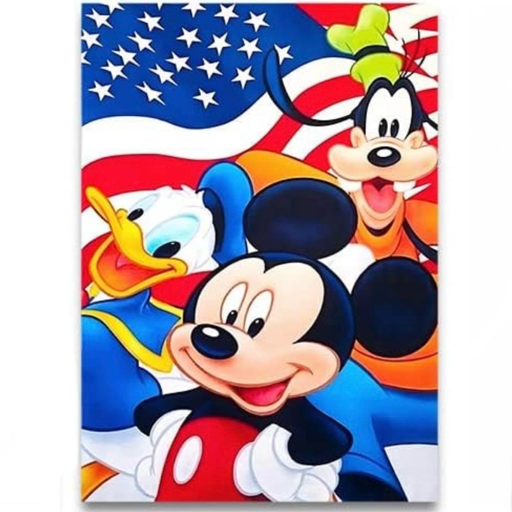 5D Dimond Painting Art Craft Kit Mickey Donald Goofy DIY Craft Set 30x40